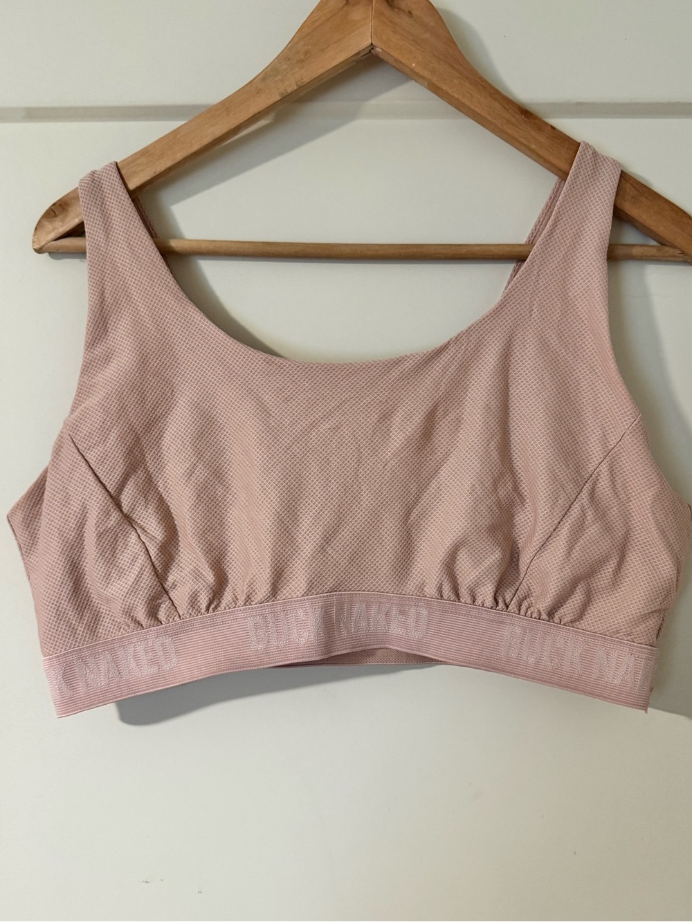 Duluth Trading Co Light Pink Wireless Scoop Bralette